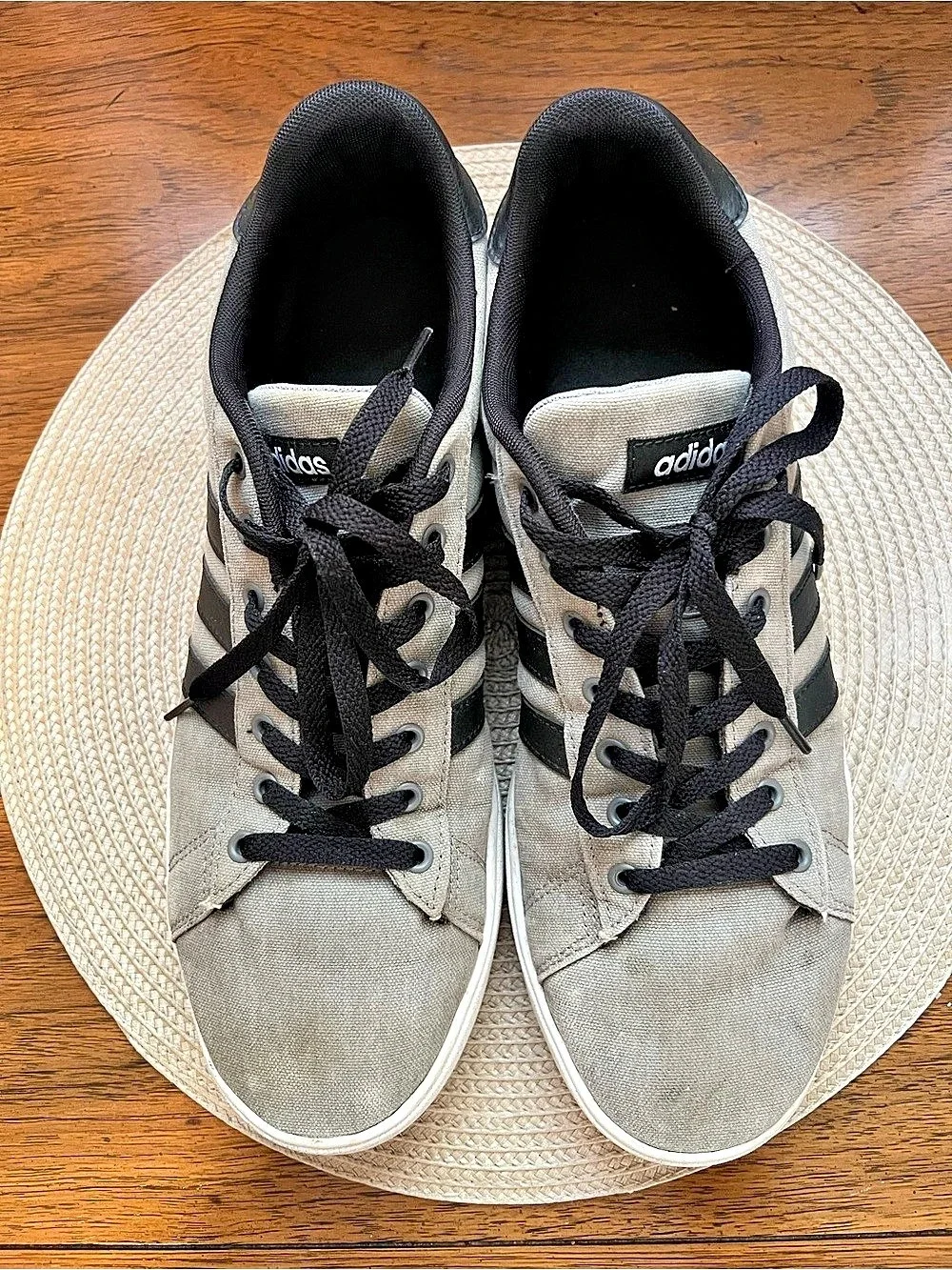 Adidas Daily 2.0 Grey Black Sneakers Men's US 12